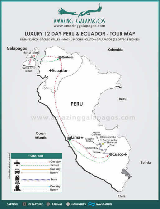 Tourmap Luxury 12 Day Peru & Ecuador
