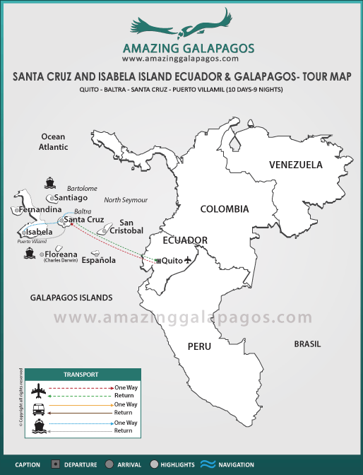 Tourmap New Year in Ecuador & Galapagos 2025 - 5 day cruise on the Galaxy Yacht